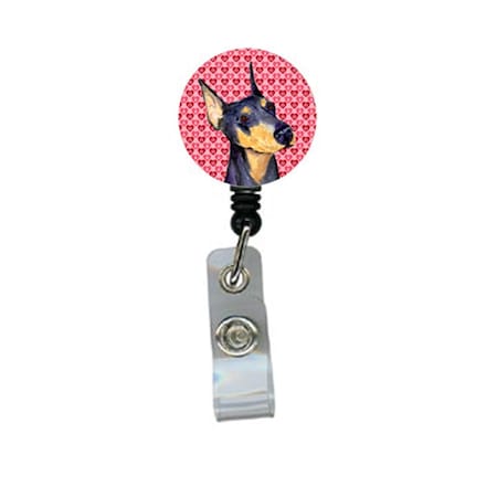 Teacher&Aposs Aid Doberman Retractable Badge Reel Or Id Holder With Clip TE3454093